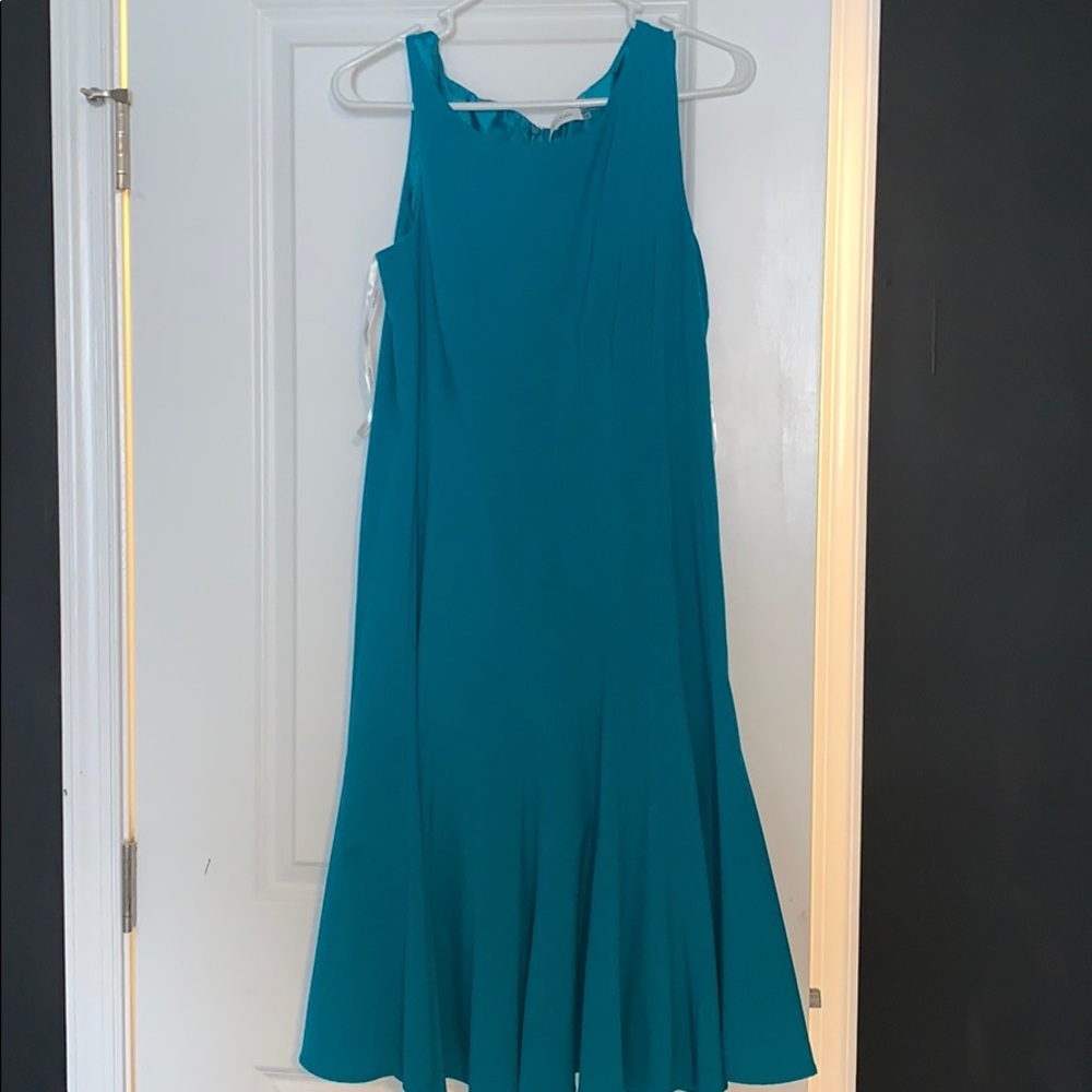 Calvin Klein Turquoise Midi Dress
